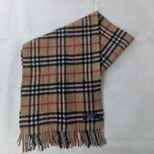 Classic Burberry Check Cashmere Scarf Beige | Timeless